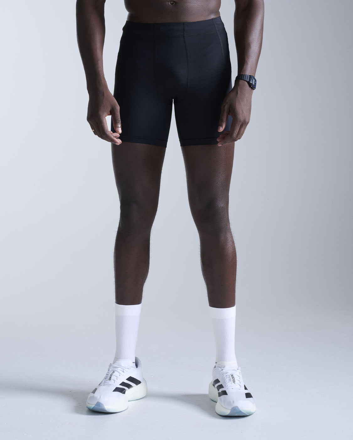 Core Compression 1/2 Shorts, Black/Black