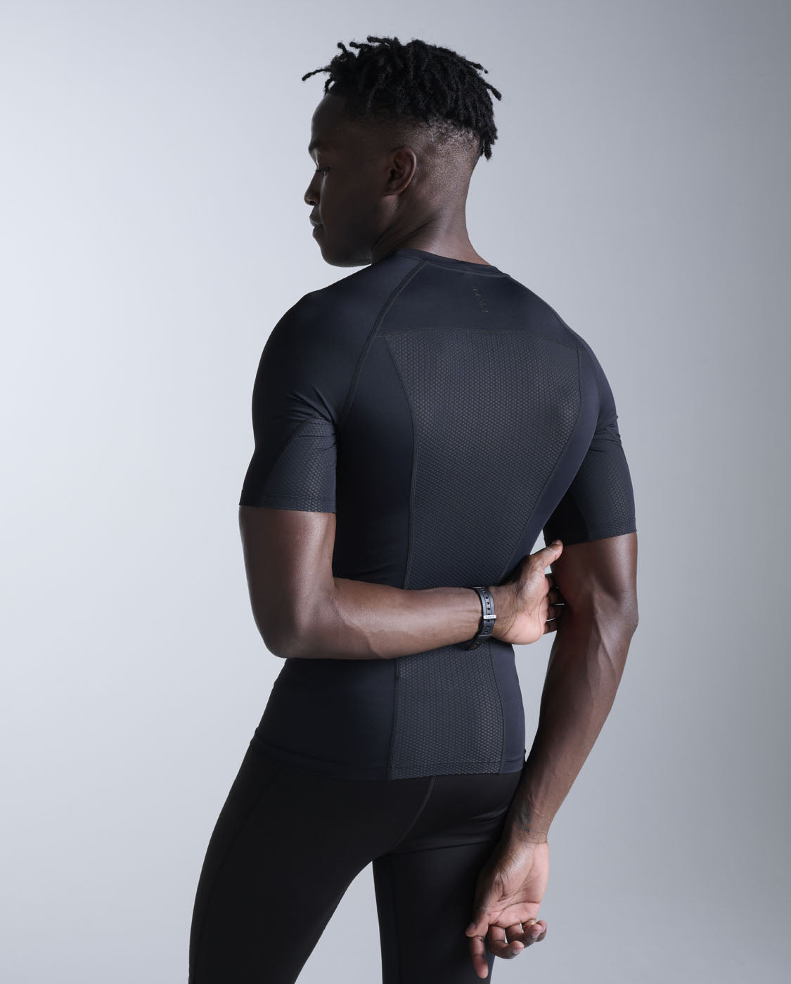 Core Compression Short Sleeve, Black/Black