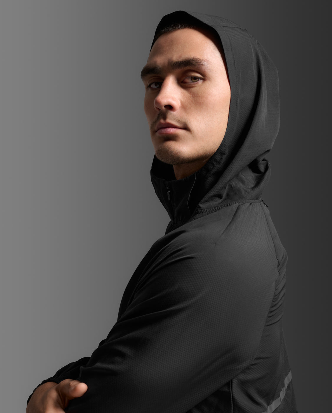 Aero Hex Windbreaker, Black/Black Reflective