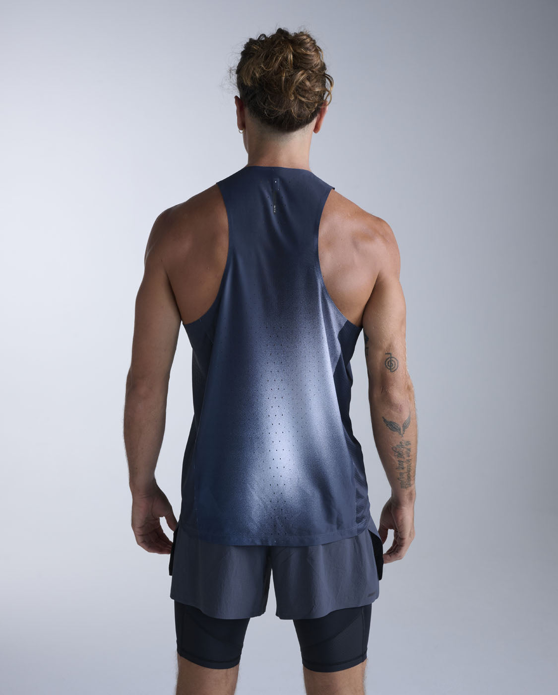 Light Speed React Singlet, Moonstone Mist/Black Reflective