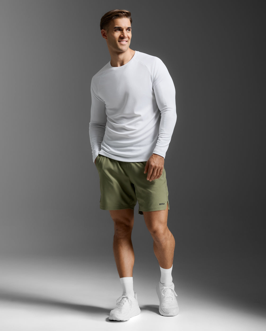 Aero Mesh Long Sleeve, White/Silver Reflective