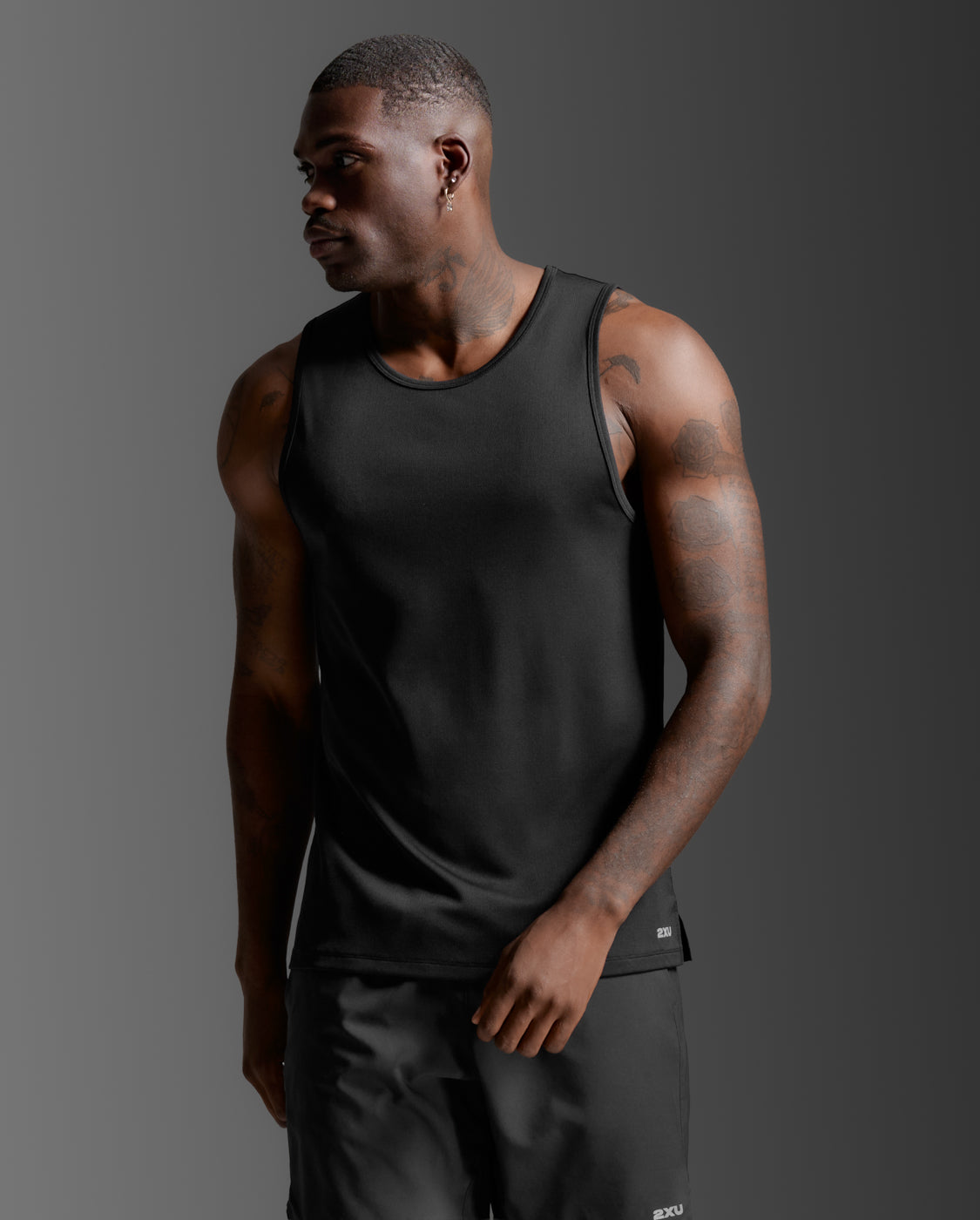 Aero Mesh Tank, Black/Silver Reflective