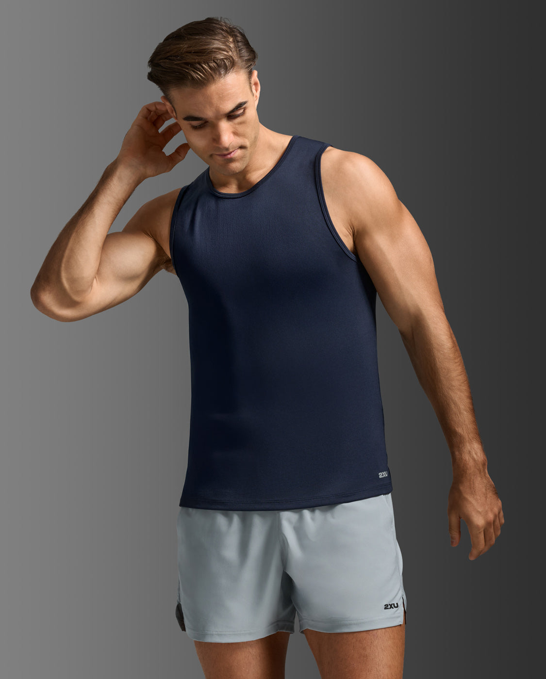Aero Mesh Tank, Midnight/Silver Reflective