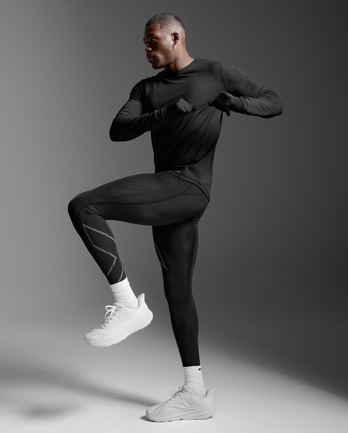 Ignition Grid Base Layer, Black/Silver Reflective