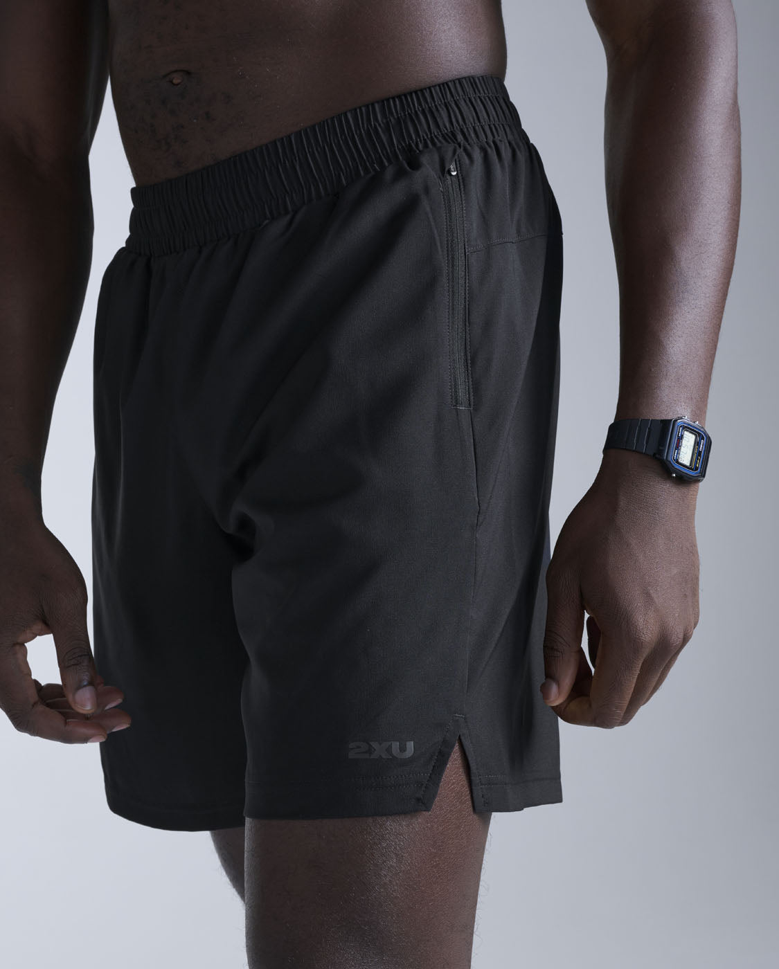 Motion 7 Inch Unlined Shorts, Black/Black