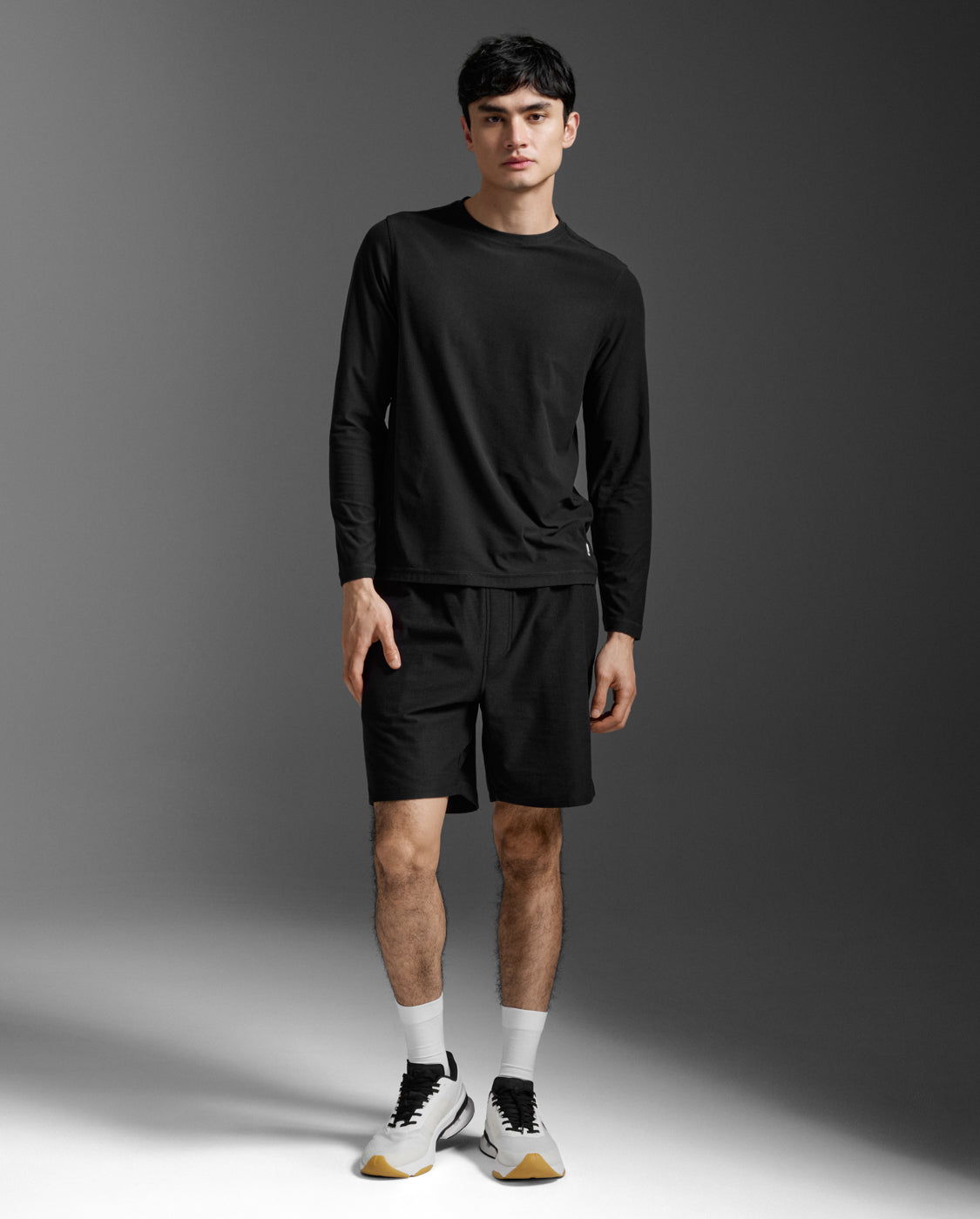 Signature Soft Jersey Long Sleeve, Black/Black