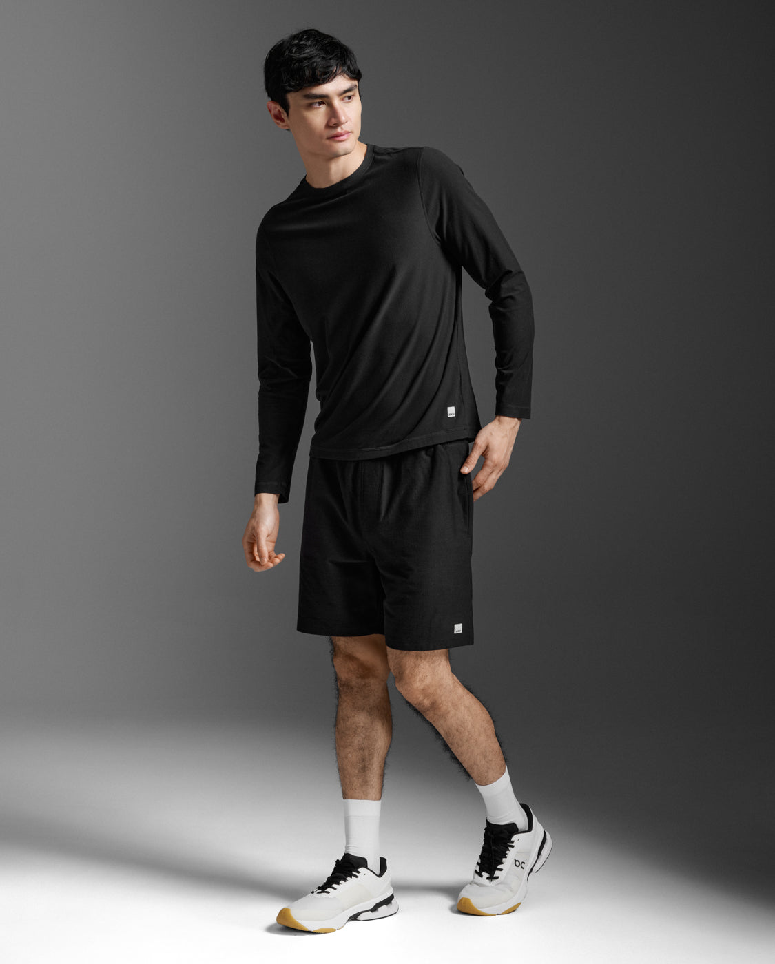 Signature Soft Jersey Long Sleeve, Black/Black