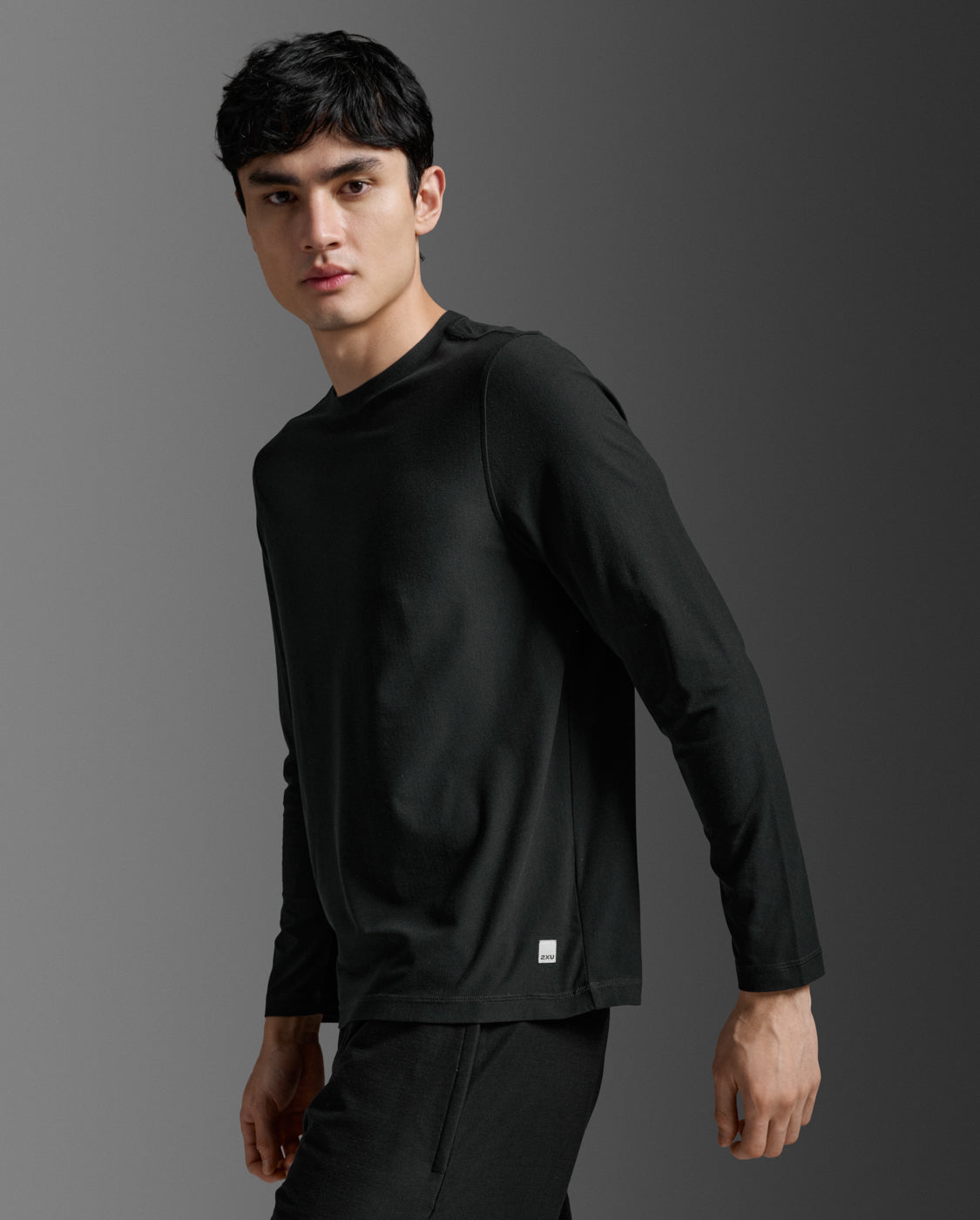 Signature Soft Jersey Long Sleeve, Black/Black