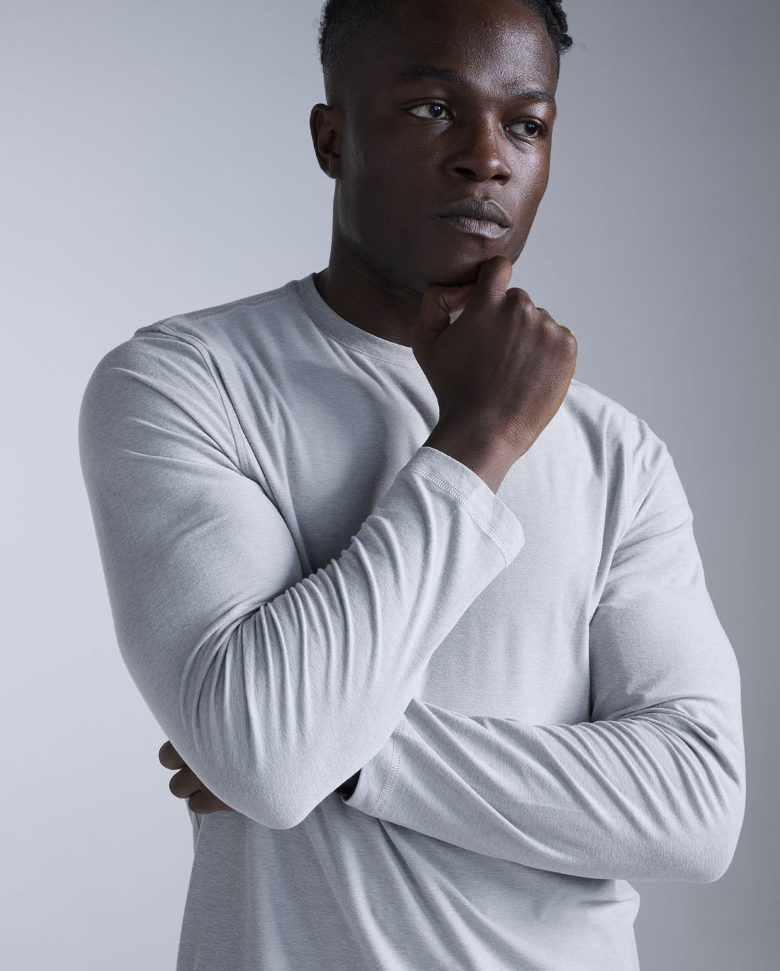Signature Soft Jersey Long Sleeve, Harbor Mist/Harbor Mist