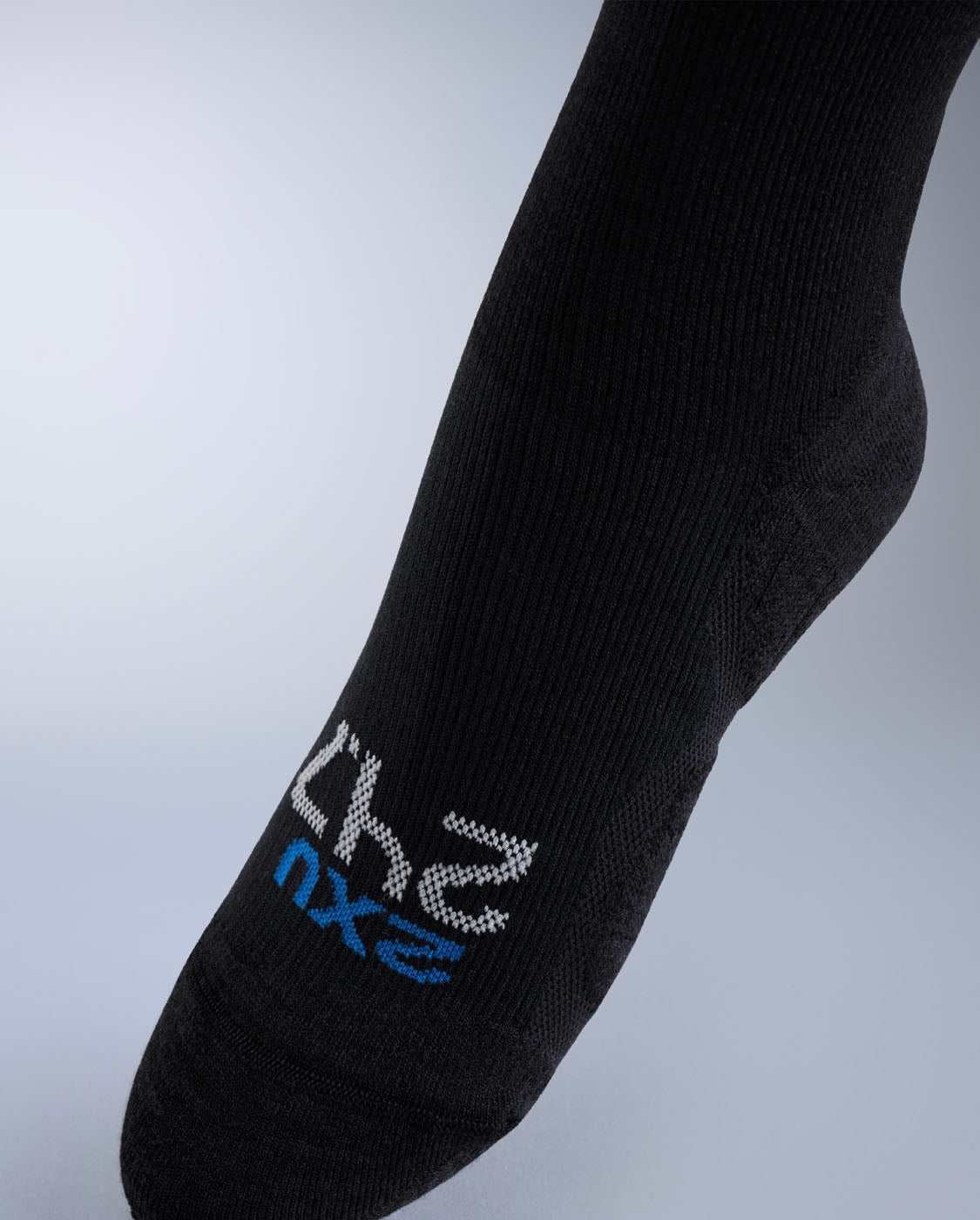 24/7 Bamboo Compression Socks, Black/Grey