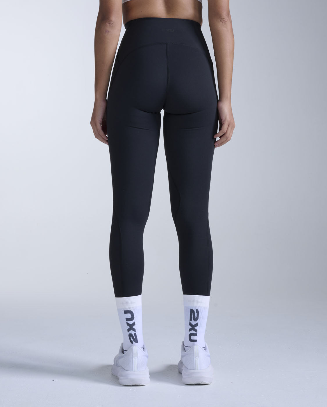 Flex Hi-Rise Compression Tights, Black/Black
