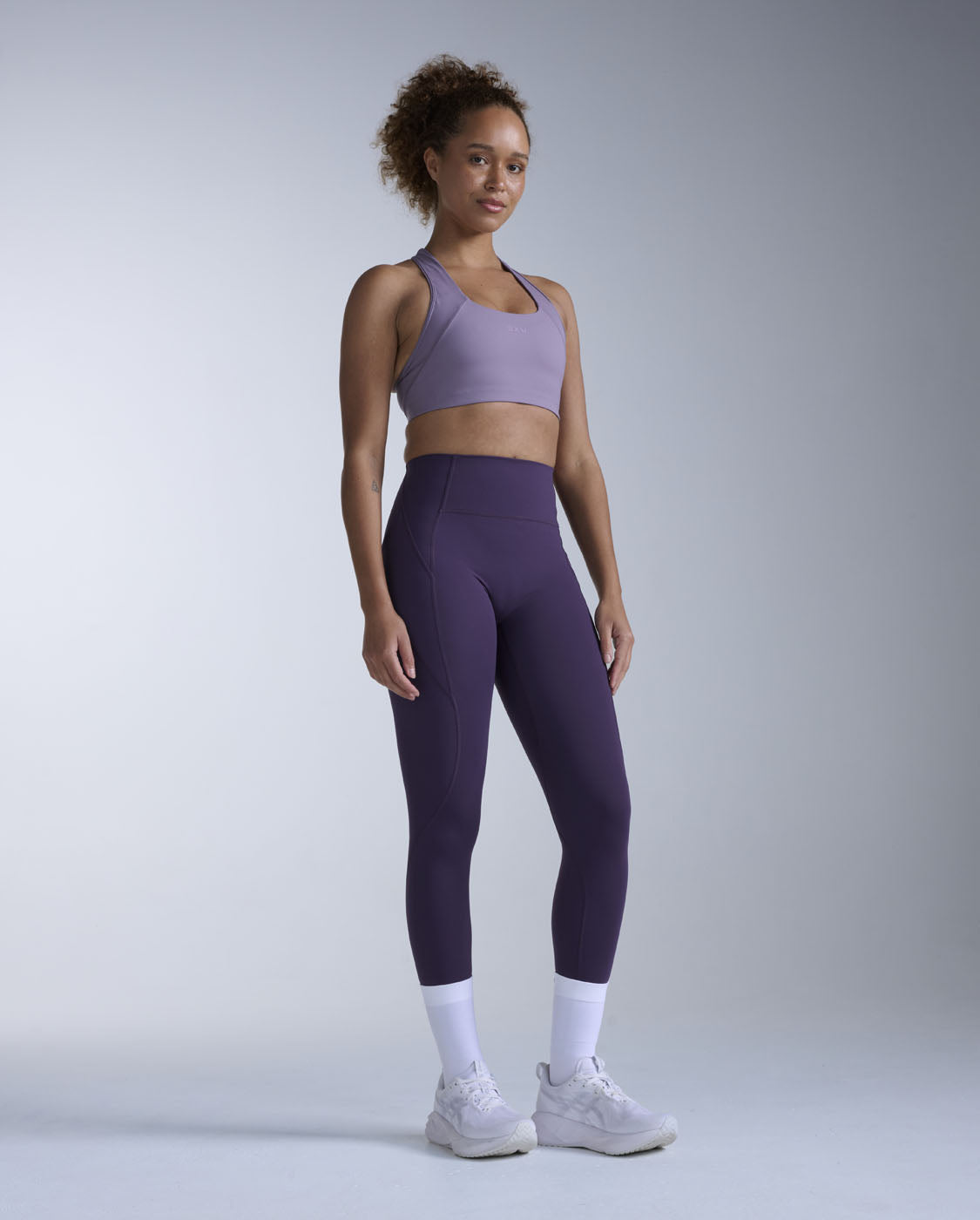 Flex Hi-Rise Compression Tights, Velvet Purple/Velvet Purple
