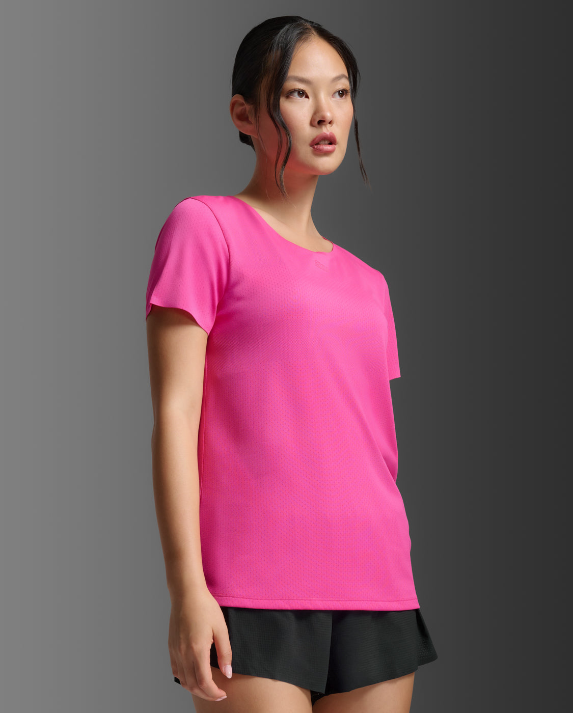 Light Speed Tech Tee, Fuchsia/Fuchsia Reflective