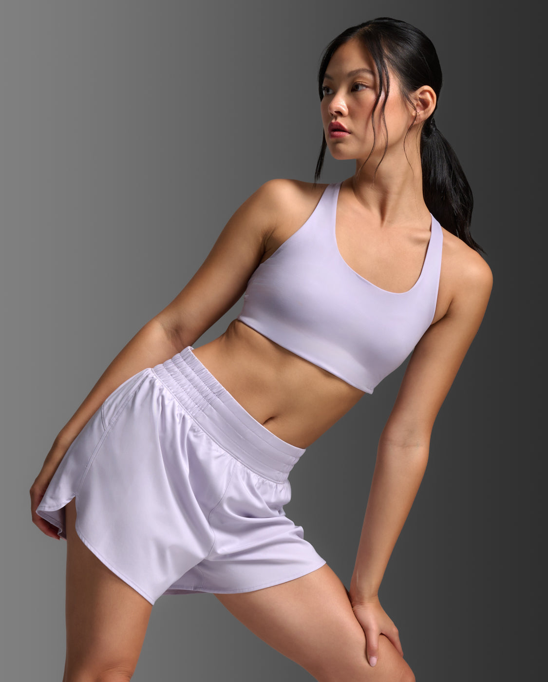 Form Strappy Low Impact Bra, Virtual Violet/Virtual Violet