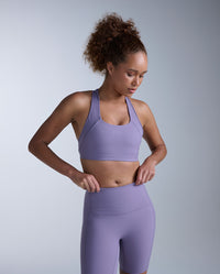 Form Racerback Medium Impact Bra, Dusted Grape/Dusted Grape