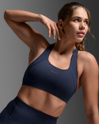 Form Racerback Medium Impact Bra, Midnight/Midnight