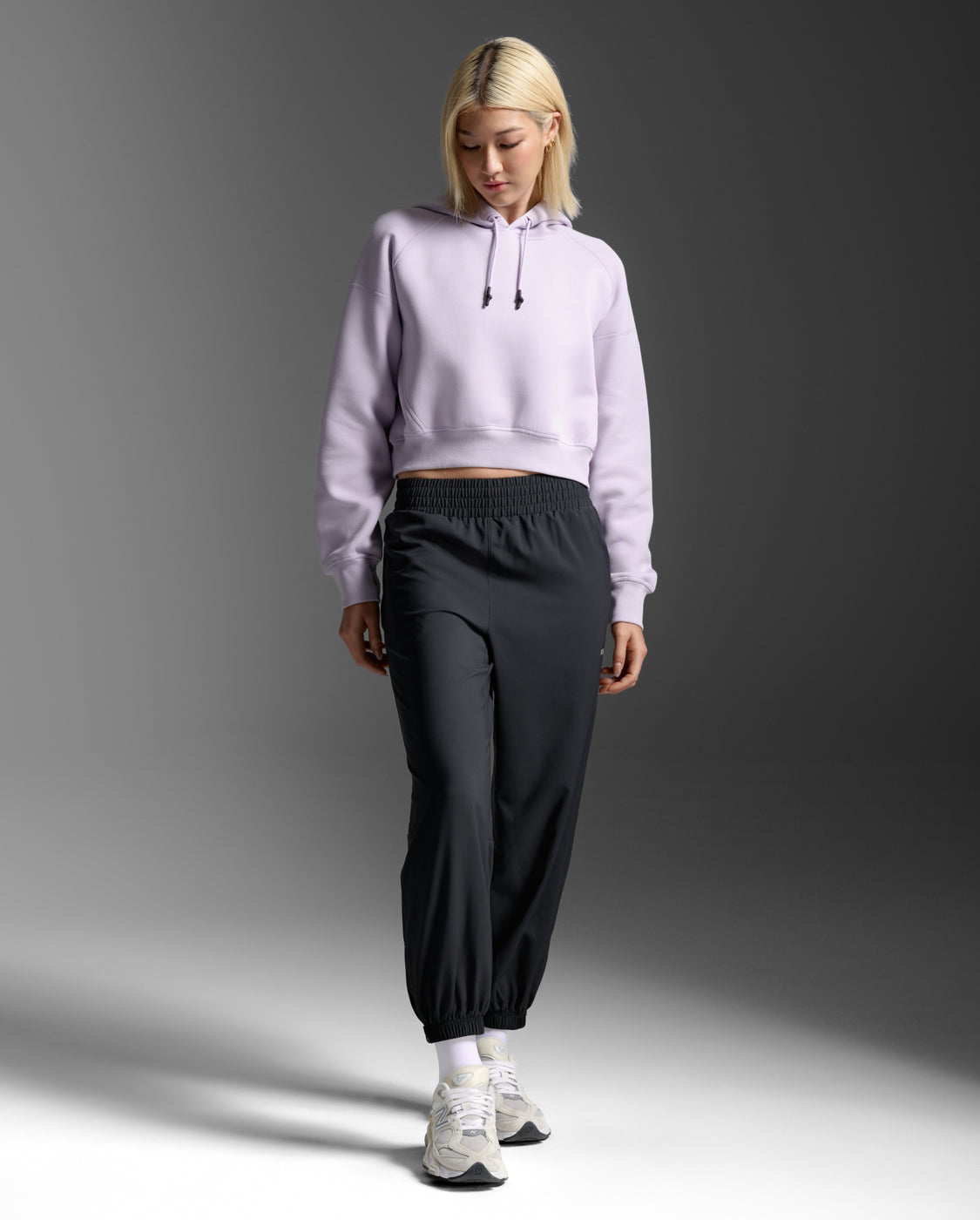 Form Smooth Spacer Crop Hoodie, Virtual Violet/Virtual Violet