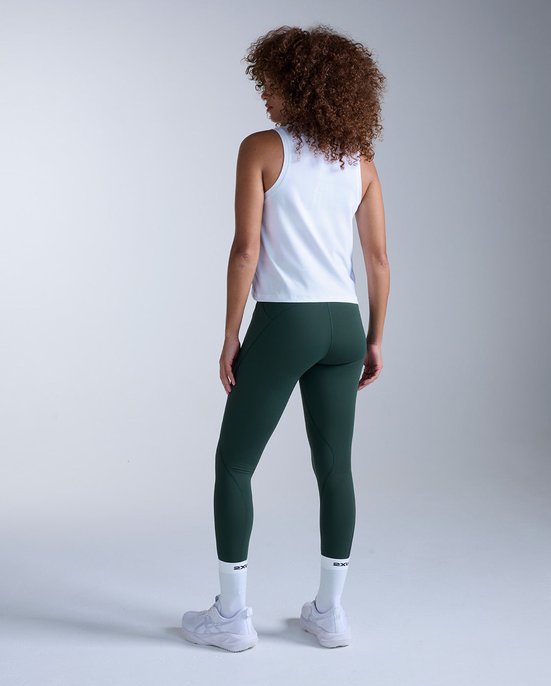 Form Soft Jersey Relaxed Tank, White/White
