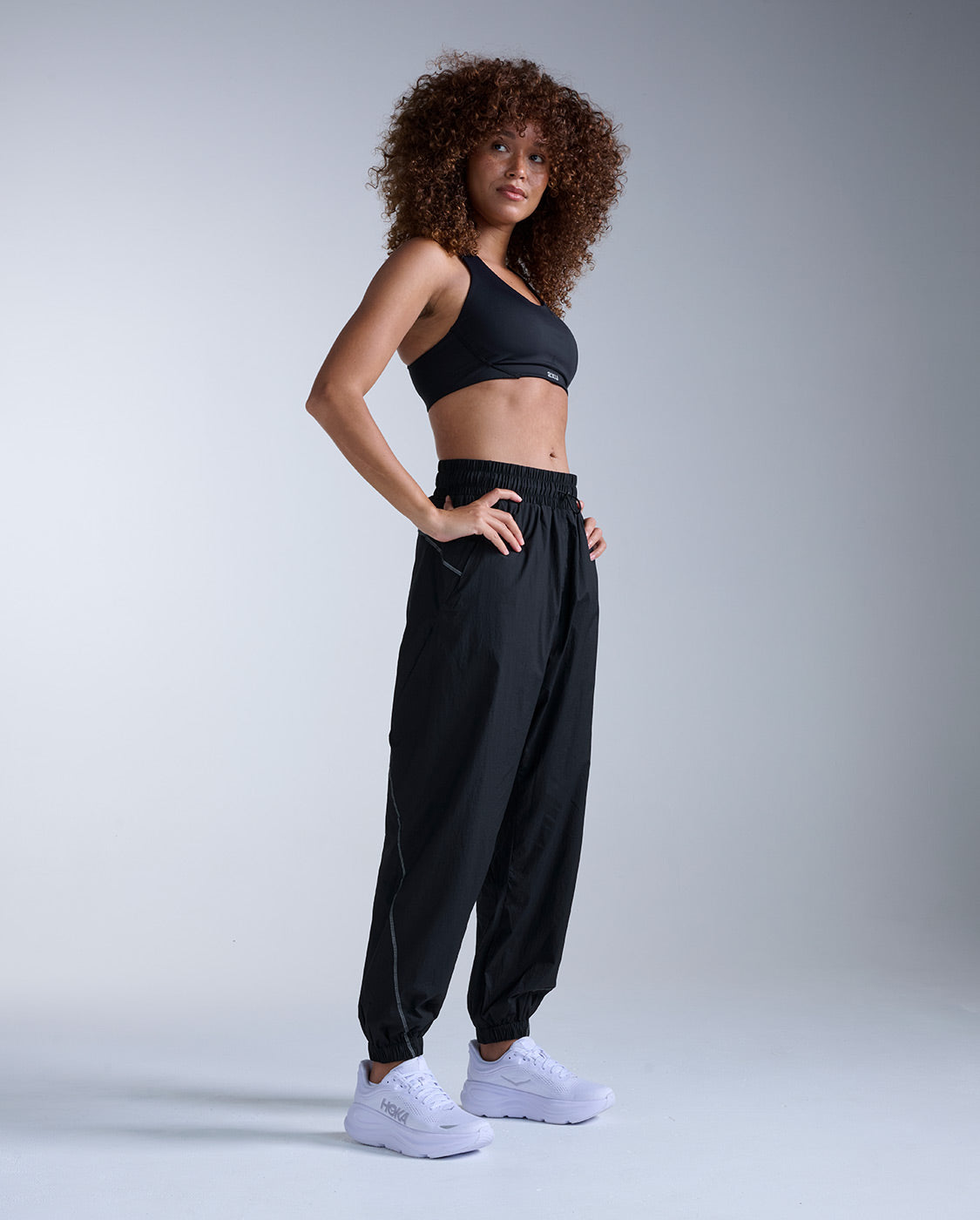 Aero Oversized Jogger, Black/Silver Reflective