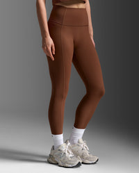 Fluid Hi-Rise Tights, Sepia/Sepia