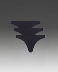 Invisible G-String 3 Pack, Black/Black